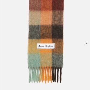 Acne Studios Mohair Checked Scarf